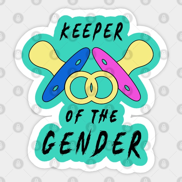 keeper of the gender Sticker by MBRK-Store